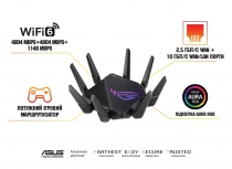 Маршрутизатор ASUS GT-AX11000 PRO 90IG0720-MU2A00