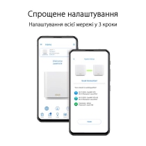 Маршрутизатор ASUS ZenWiFi XT9 1PK AX7800 3xGE LAN 1x2.5GE WAN 1xUSB 3.2 MU-MIMO OFDMA MESH white 90IG0740-MO3B60