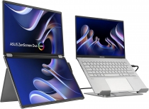 Монітор портативний Asus 2x14" ZenScreen DUO MQ149CD mHDMI, 2xUSB-C, OLED, 1920x1200, 16:10, DCI-P3 100%, HDR400, Cover 90LM0AKV-B01N70