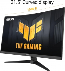 Монітор Asus 31.5" TUF Gaming VG32WQ3B 2xHDMI, DP, MM, VA, 2560x1440, 180Hz, 0.5ms, sRGB 120%, CURVED, AdaptiveSync, HDR10 90LM0AP1-B01171