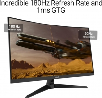 Монітор Asus 31.5" TUF Gaming VG32WQ3B 2xHDMI, DP, MM, VA, 2560x1440, 180Hz, 0.5ms, sRGB 120%, CURVED, AdaptiveSync, HDR10 90LM0AP1-B01171