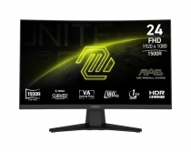 Монітор MSI 23.6" MAG 244C HDMI, DP, Audio, VA, 180Hz, 1ms, sRGB 105%, CURVED, AdaptiveSync 9S6-3BB31H-027
