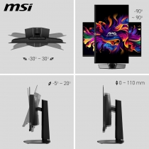 Монитор MSI 26.5" MAG 271QP-QD-X24 2xHDMI, DP, Audio, OLED, 2560x1440, 240Hz, 0.03ms, DCI-P3 99%, AdaptiveSync, HAS, HDR400 9S6-3CD89T-025