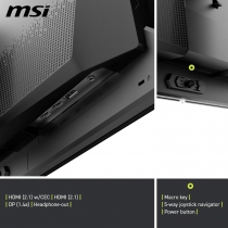 Монитор MSI 26.5" MAG 271QP-QD-X24 2xHDMI, DP, Audio, OLED, 2560x1440, 240Hz, 0.03ms, DCI-P3 99%, AdaptiveSync, HAS, HDR400 9S6-3CD89T-025