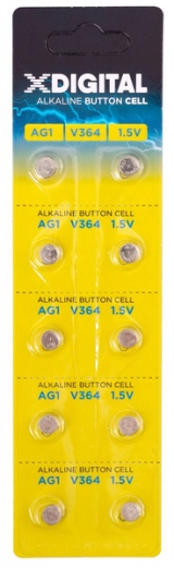 Батарейка X-DIGITAL AG1 час. (V364) 1X10 шт AG1-10B