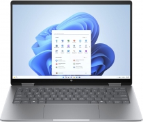 Ноутбук HP ENVY x360 14-fc0001ua 14" 2.8K OLED Touch, Intel U7-155U, 32GB, F1024GB, UMA, Win11, серый AQ8Q1EA