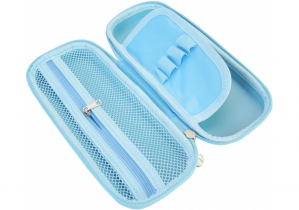 Пенал з тисненням, 1 відділення COOLFORSCHOOL B-8007-lt.blue