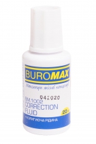 Корегуюча рідина з пензликом 20мл, JOBMAX Buromax BM.1002