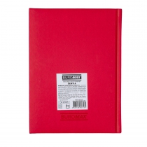 Дневник недатированный GENTLE, A5, красный, штуч.кожа/поролон, 336 стр. Buromax BM.20090-05