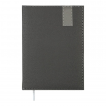 Дневник недатированный VERTICAL, A5, серый, искусственная кожа Buromax BM.2016-09