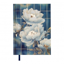 Щоденник недатований поліграфічний PEONY, A5, блакитний, 336 стор Buromax BM.20170-14