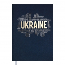 ЕжеДневник недатированный UKRAINE, A5, синий Buromax BM.2021-02