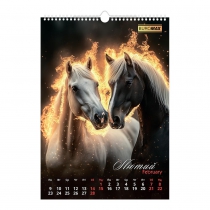Календарь настенный 2026 г., А3, 1 пружина, Symbol of the year Buromax BM.210600