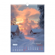 Календар настінний 2026 р., А3, 1 пружина, Seasons landscape Buromax BM.210603