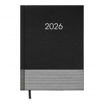 Щоденник датований 2026 PARALLEL, A5, чорний Buromax BM.2107-01