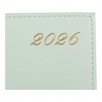 Щоденник датований 2026 NUDE, A5, світло-зелений, штуч.шкіра Buromax BM.21140-15