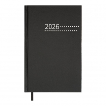 Дневник датированный 2026 ZEST, A5, черный, бумвинил Buromax BM.21167-01