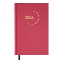 Дневник датированный 2026 MADAM, A5, малиновый, бумвинил Buromax BM.21170-29