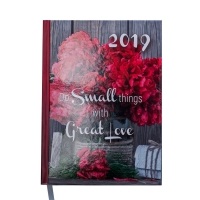 Щоденник датований 2019 ROMANTIC, A5, 336 арк., червоний Buromax