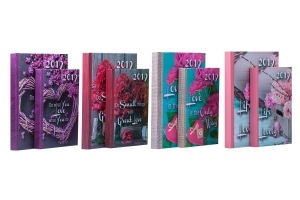 Щоденник датований 2019 ROMANTIC, A5, 336 арк., св.-рожевий Buromax