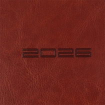 Щоденник датований 2026 IDEAL, A5, коричневий, штуч. шкіра Buromax BM.2175-19