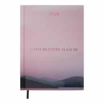 Щоденник датований поліграфічний MIRACLE 2026 , A5, рожевий Buromax BM.2179-10