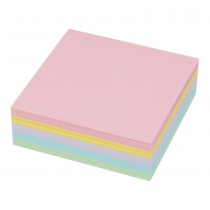 Блок паперу для нотаток ЛЮКС "Декор" PASTEL, 90х90х30мм, не скл. Buromax BM.2283