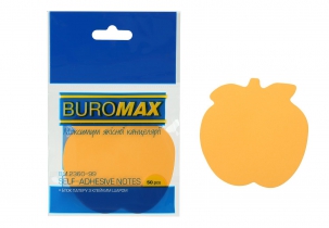 Блок для заметок "Яблоко", 50 арк., ассорти, Buromax неон BM.2360-99