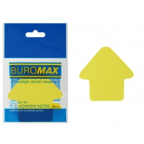Блок для заметок "Стрелка", 50 арк., ассорти, Buromax неон BM.2366-99