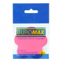 Блок для заметок "цветок", 50 л., ассорти, неон Buromax BM.2368-99