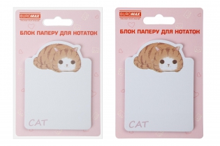 Блок для нотаток LAZY CAT, з кл.шаром, 70х94 мм, 30 арк Buromax BM.2381-77