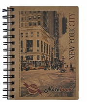Записна книжка KRAFT В6, 96 арк., клітинка Buromax BM.2479