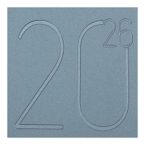 Щоденник датований 2026 STEEL, A6, блакитний, штуч. шкіра Buromax BM.2517-14