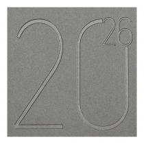 Щоденник датований 2026 STEEL, A6, срібло, штуч. шкіра Buromax BM.2517-24
