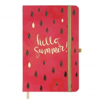 Книжка записна TRENDY, на гумці, 136х207мм, 96 арк., кліт., офсет крем., тв.лам.обкл., малинова Buromax BM.255111-29