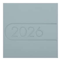 Щотижневик датований 2026 кишеньк. LIGHT MORANDI, 85*153, світло-синій, штуч. шкіра Buromax BM.2898-30