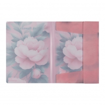 Папка А4 на гумках, PEONY ARABESKI, напівпрозора, рожева Buromax BM.3908-10