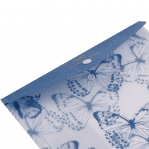Папка конверт А5 на кнопке, MACHAON ARABESKI, полупрозрачная, синяя Buromax BM.3919-02