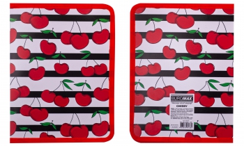 Папка на блискавці, В5, CHERRY, ARABESKI, червона Buromax BM.3961-05