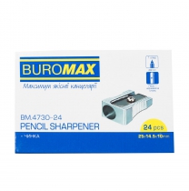 Чинка металева, клиноподібна, срібло Buromax BM.4730-24