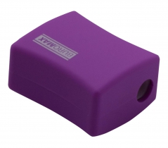 Чинка ALFA, RUBBER TOUCH, 2 отв., контейнер, пласт. корпус, 1шт., блістер Buromax BM.4778-1