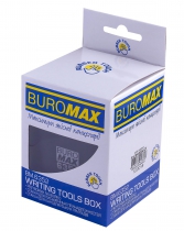 Стакан пласт. RUBBER TOUCH для канцелярских приборов, черный Buromax BM.6352-01