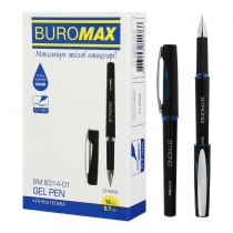 Ручка гелева STRONG 0.7 мм, з гумовим грипом, чорнило синього кольору Buromax BM.8314-01