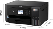 БФП ink color A4 Epson EcoTank L6260 33_20 ppm Duplex USB Ethernet Wi-Fi 4 inks Black Pigment C11CJ62404