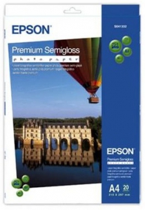 Папір Epson A4 Premium Semigloss Photo Paper, 20арк. C13S041332