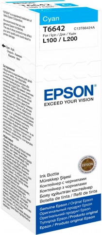 Контейнер с чернилами Epson L100/L200 cyan C13T66424A