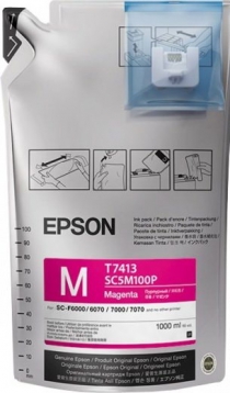 Чернила Epson для SC-F6000/7000 UltraChrome DS Magenta (1Lx6packs) C13T741300