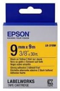 Картридж зі стрічкою Epson LK3YBW принтерів LW-300/400/400VP/700 Strng adh Blk/Yell 9mm/9m C53S653005