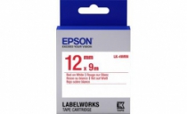 Картридж с лентой Epson LK4WRN принтерів LW-300/400/400VP/700 Std Red/Wht 12mm/9m C53S654011