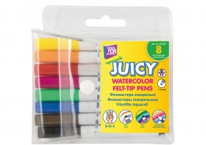 Фломастеры акварельные Juicy, 8 цветов COOLFORSCHOOL CF01134